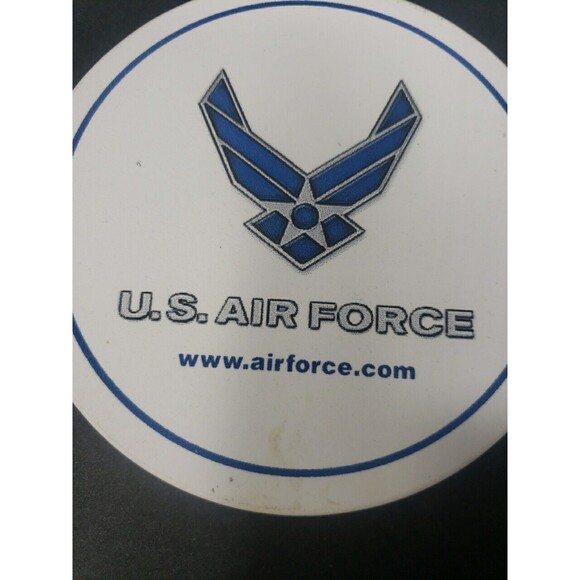 Coasters U.S. Air Force Logo Hot Cold Drinks Blue White Set of Two Foam Back - Picture 5 of 16
